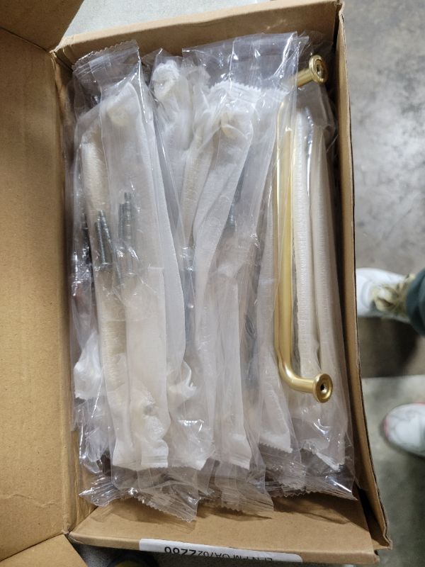Photo 1 of Asidrama 20 Pack 6.3 Inch(160mm) Brushed Brass Kitchen Cabinet Handles, Cabinet Pulls Kitchen Cabinet Hardware for Cupboard Drawer Pulls