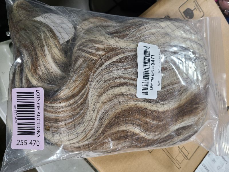 Photo 1 of BERON Blonde Brown 14'' Wigs for Women Girls Short Curly Wavy Wig 35 cm Side Part Shoulder Length Hair Wig Body 14" Highlights Color Wigs Heat Resistant Synthetic Cosplay Daily Party Wigs