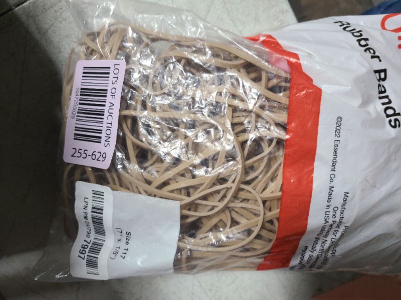 Photo 1 of 1InTheOffice Rubber Bands #117, Size 117 Rubber Bands, Beige, 1 lb. Bag, 210/Pack