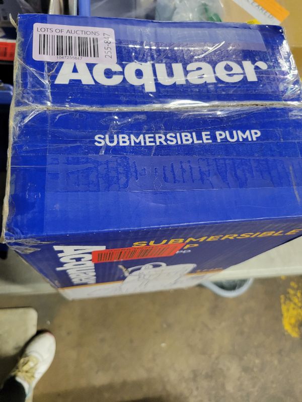 Photo 1 of Acquaer 1HP Sump Pump 4948GPH Submersible Drain Pump with Automatic Float Switch, Remove Clean/Dirty Water for Basement, Hot Tub, Pools, Garden Pond
