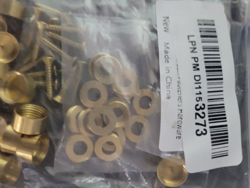 Photo 1 of Aemygo 16 Pcs Brass Decorative Screw with Caps, 12mm (1/2") Retro Mirror Decorative Caps Fixing Screw Covers for Furniture Fixing, Wall Hanging, Fasteners Hardware
