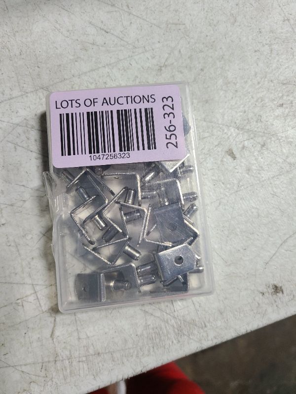 Photo 1 of 5mm Shelf Support Peg?Support Cabinet Shelf Pins?Shelf Bracket Pegs with Hole?L-Shaped Nickel Plated Furniture Replacement Peg for Bookcase Kitchen Closet Shelf Shelves Furniture Cabinet