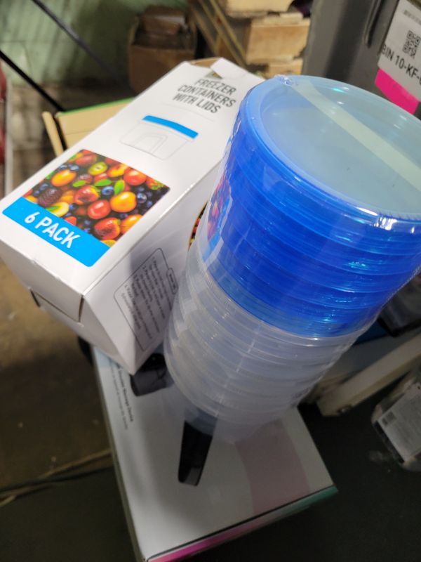 Photo 1 of Freezer Storage Containers, [6 Pack-16 Oz] Airtight Plastic Food Storage Containers with Twist Top Lids, Soup, Meal Prep Containers | BPA Free | Stackable | Leakproof | Microwave/Dishwasher Safe