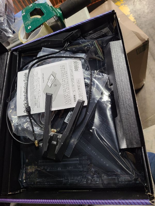 Photo 1 of MSI MPG X670E Carbon WiFi Gaming Motherboard (AMD Ryzen 9000/8000/7000 Series Processors, AM5, DDR5, PCIe 5.0, SATA 6Gb/s, M.2, USB 3.2 Gen 2, Wi-Fi 6E, Bluetooth 5.3, LAN 2.5Gbps, HDMI/DP, ATX)