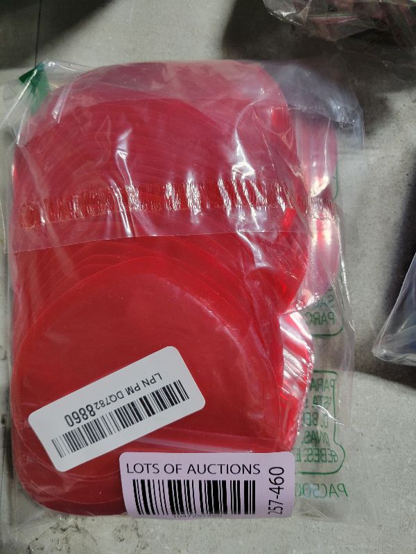 Photo 1 of 100pcs Mini Bags for Small Business, 2x3 inch Heart-Shaped Jewelry Bags Clear Mylar Ziplock Baggies Cute Packaging Supplies for Earring Sample (Red)