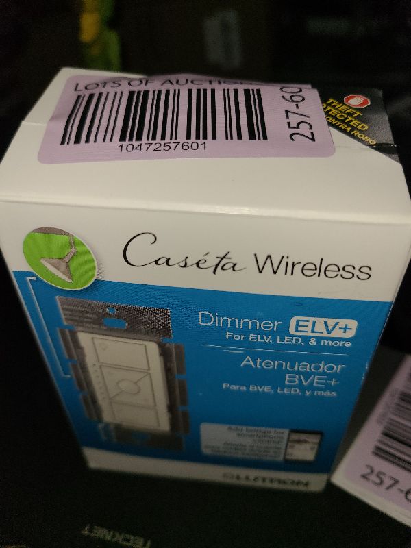 Photo 1 of Lutron Caseta Original Smart Dimmer Switch ELV+ (Lutron Hub Required), 250W LED, Single-Pole/3-Way, Neutral Required, PD-5NE-LA, Light Almond