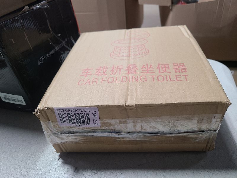 Photo 1 of Inmorven Portable Toilet Camping Foldable Potty Travel Toilet Adjustable Height Training Toilet Seat Emergency Toilet Travel for Toddler Adults Kids for Car,Camping, Trips,Boat,Indoor,Outdoor etc.