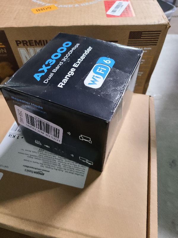 Photo 1 of 2025 AX3000 WiFi 6 Range Extender, WiFi Extender Signal Booster with Gigabit Ethernet Port, Dual Band (2.4G&5.8G) WiFi Repeater Cover up to 13888sp.ft, Faster Speed and Wider Cover, Quick Setup