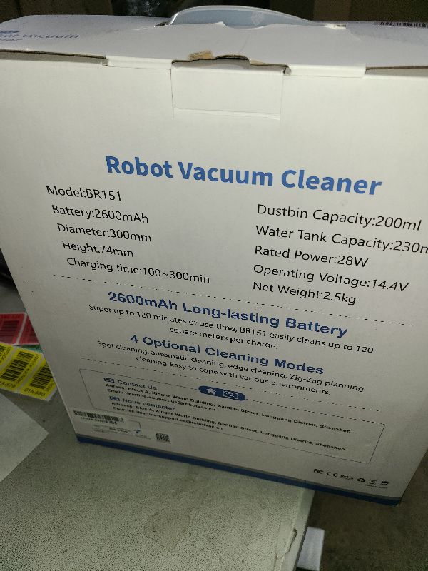 Photo 1 of 2 in 1 Mopping and Vacuuming Robot, Robot Vacuum and Mop Combo Compatible with WiFi/App, Robotic Vacuum Cleaner Self-Charging, Slim, Ideal for Pet Family, Hard Floor, Hair, Low Pile Carpet