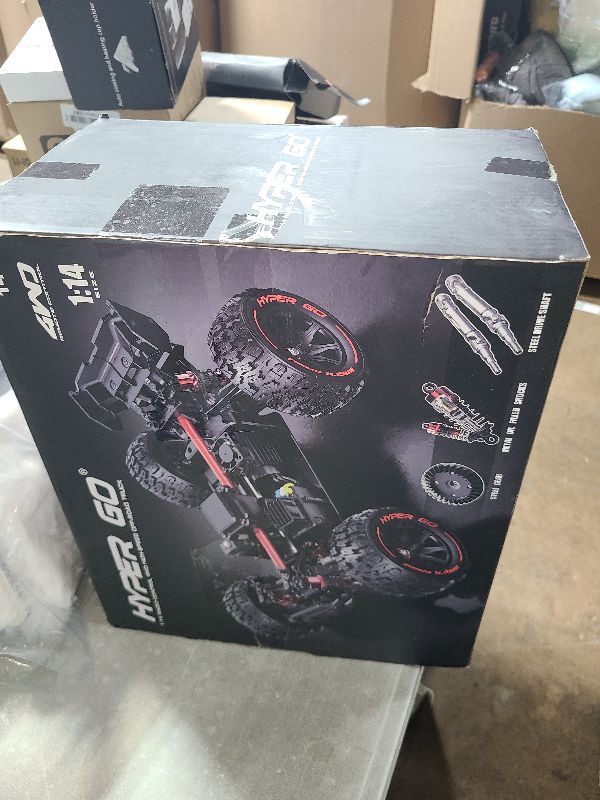 Photo 1 of HYPER GO H14BM 1/14 Brushless RC Cars for Adults Fast 50 mph, RC Trucks 4X4 Offroad Waterproof, Electric Powered High Speed RC Car, Scary Fast Extreme RC Truggy with 3S Battery for Snow Sand