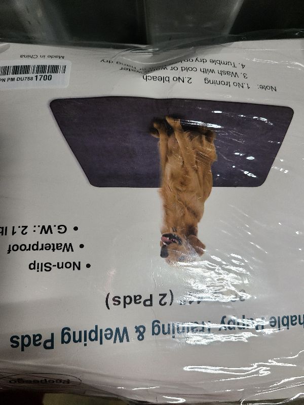 Photo 1 of 2PCS Washable Puppy Pads 36" x 41", Upgrade Non-Slip Dog Pee Pads with High Soaks, Reusable,Waterproof for Training,Whelping,Housebreaking, Incontinence,for Fence, Playpen, Kennel, Crate