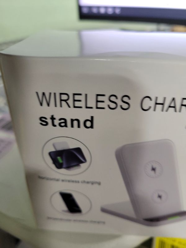 Photo 1 of 15W Samsung S25 Wireless Charger Fast Charging Stand for Galaxy S25 Ultra/S25 Plus/S24 Ultra/Z Flip6/Fold6,Android Wireless Charging Station with QC Adapter for Pixel 9/9 Pro XL/Fold/8/7 Pro,iPhone 16