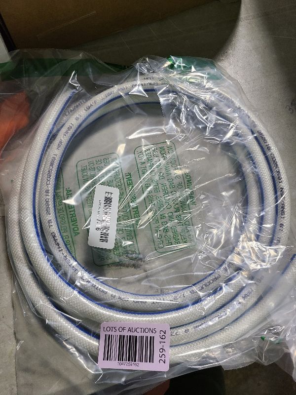Photo 1 of QPN 1/2" ID x 5/8" OD Heavy Duty Braided PVC Tubing Reinforced Hose, Non-Toxic for RV Fresh Water (10 feet)