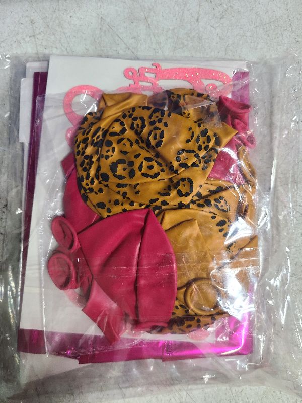 Photo 1 of 18th Birthday Decorations for Girls, Women Cheetah Themed Birthday Decorations Girl Cheetah Happy Birthday Banner Cake Topper Cheetah Print Balloons Leopard Wild Birthday Party