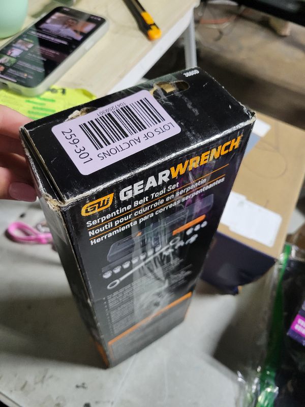 Photo 1 of GEARWRENCH 15 Piece Ratcheting Serpentine Belt Tool Set | 3680D