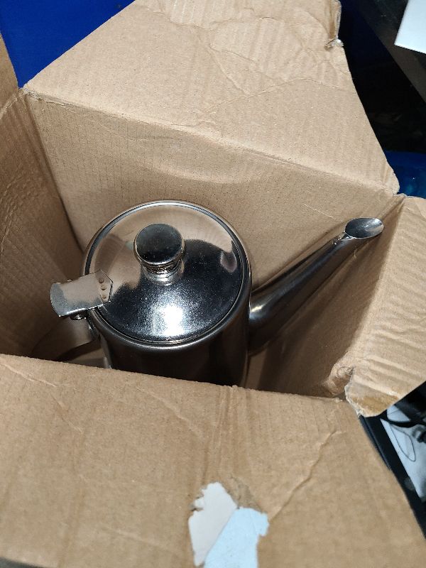 Photo 1 of 2L Thickened Stainless Steel Teapot Elegant Tea Coffee Water Kettle Ergonomic Handle for Home Restaurant (#2)