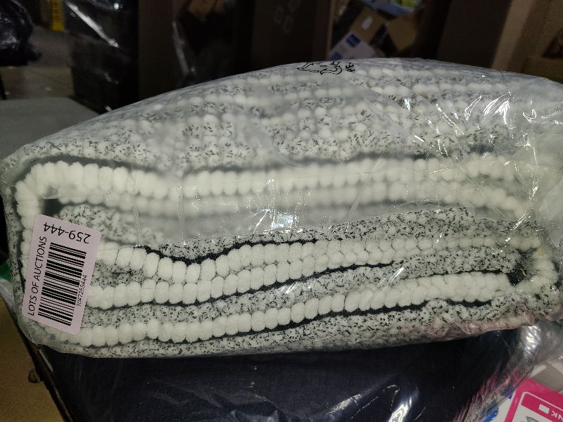 Photo 1 of BSICPRO Bathroom Rugs and Mats Sets, 2 Piece Thick Absorbent Chenille Bath Mat Rug Set Non Slip, Soft Shaggy Bath Room Floor Mats for Bathroom, Machine Washable (Black, 24" x 70" Plus 20" x 32")