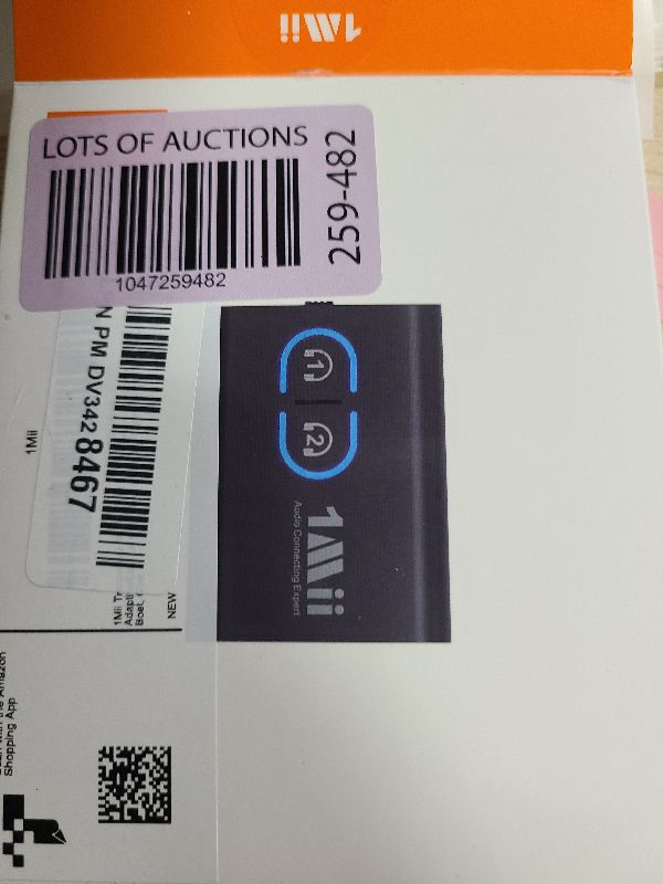 Photo 1 of 1Mii Bluetooth 5.3 Transmitter Receiver for TV to Wireless Headphones, Dual Link AptX Adaptive/Low Latency/HD Audio, Aux Adapter for Home Stereo, Airplane, Boat, Gym