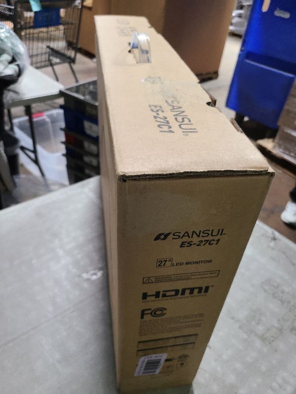 Photo 1 of SANSUI Curved Monitor 27 inch 100Hz USB Type-C Computer Monitor with Speakers Built in?FHD 1080p?HDR?110% sRGB?1500R?VESA Compatible,for Tablet,Desktop,Laptop and PC Work Gaming (ES-27C1)