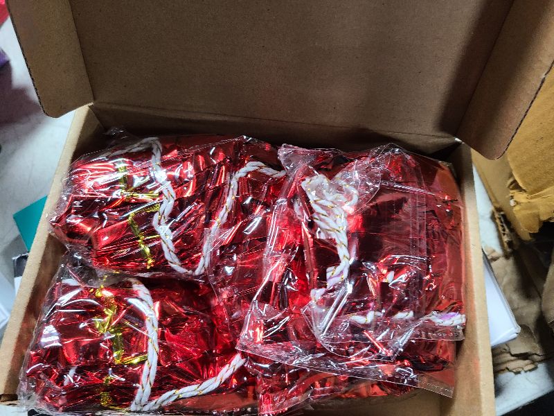 Photo 1 of 4P Red Foil Fringe Metallic Tassel Streamers Banner Tassel Garland for Parade Floats, Bachelorette, Wedding, Birthday, Halloween, Christmas, Bridal/Baby Shower Party Decorations