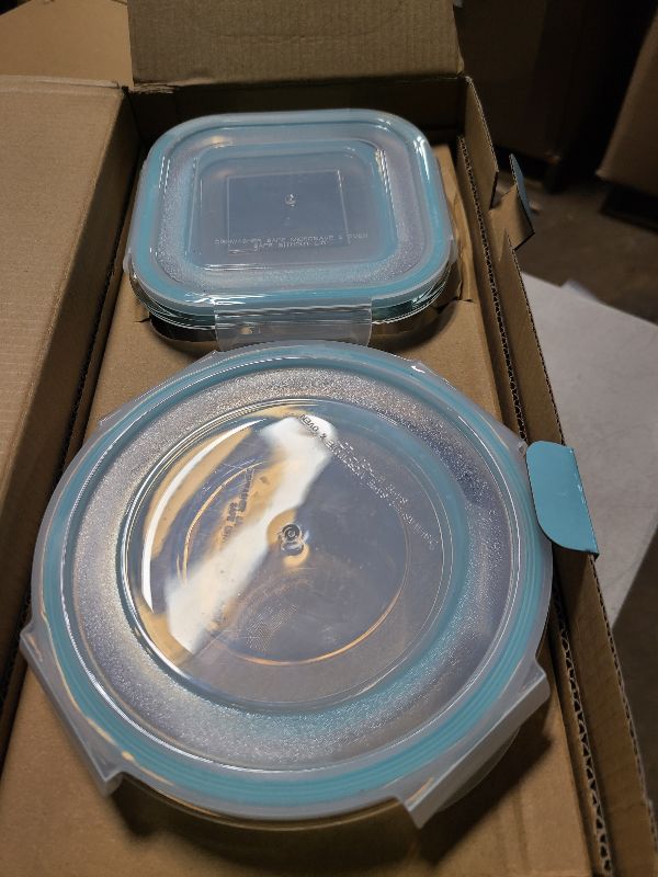 Photo 1 of AILTEC Glass Food Storage Containers with Lids, [18 Piece] Glass Meal Prep Containers, Containers for Food Storage with Lids, BPA Free & Leak Proof (9 Lid & 9 Container)