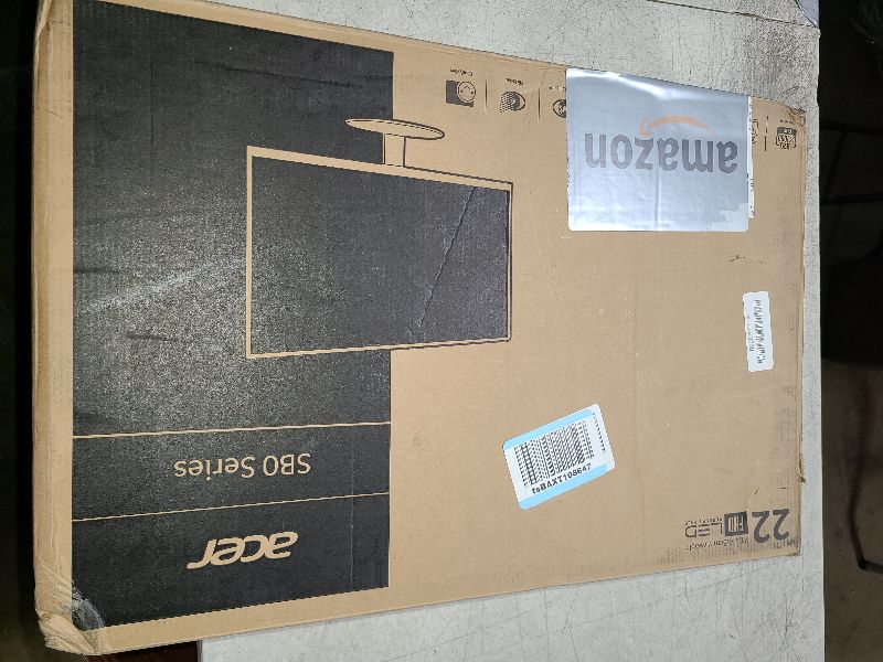 Photo 1 of Acer 21.5 Inch Full HD (1920 x 1080) IPS Ultra-Thin Zero Frame Computer Monitor (HDMI & VGA Port), SB220Q bi