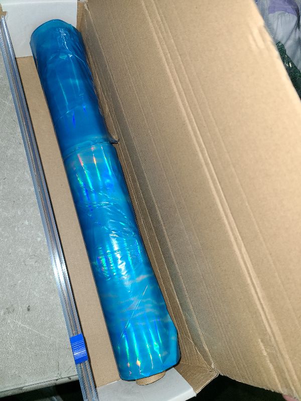 Photo 1 of 1 Roll 1200 Inch X 54 Inch Iridescent Under The Sea Tablecloth Ocean Wave Tablecloth Plastic Disposable Iridescent Table Covers Backdrop for Ocean Under The Sea Mermaid Pool Beach Party Decorations