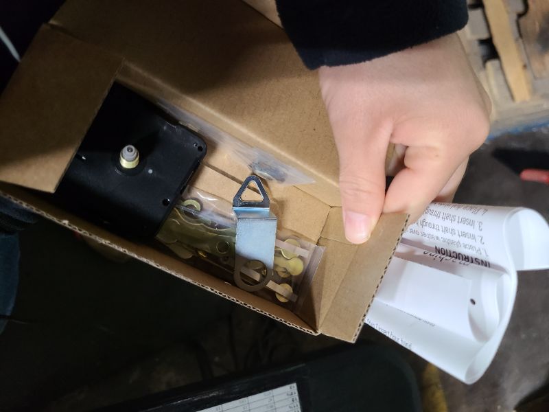 Photo 1 of 2 Pieces High Torque Long Shaft Clock Movement Mechanism with 5 Different Pairs of Hands Clock Repair Parts Replacement
