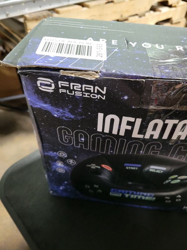 Photo 1 of Inflatable Gaming Chair for Kids & Teens with Cup Holders and Side Pocket - This Air Gaming Bean Bag Chairs for Kids is The Perfect Furniture for Gamer Room Decor - Perfect Gaming Stuff for Boys 4-12