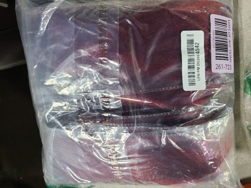 Photo 1 of 34inch Long Braiding Hair Pre Stretched 6 Packs 110G/Pack Burgundy Easy Braids Yaki Texture Synthetic PreStretched Crochet Hair Extensions For Braiding(#900,6Packs,34inch)