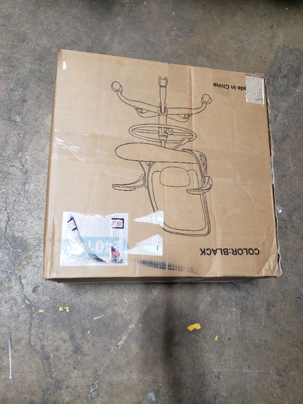 Photo 1 of AtHope Drafting Chair, Tall Office Chair Ergonomic Standing Desk Chair,with Adjustable Footrest Ring, 3D Lumbar Support, Flip-up Armrests, Swivel Desk Stool for Drawing Working (Black)