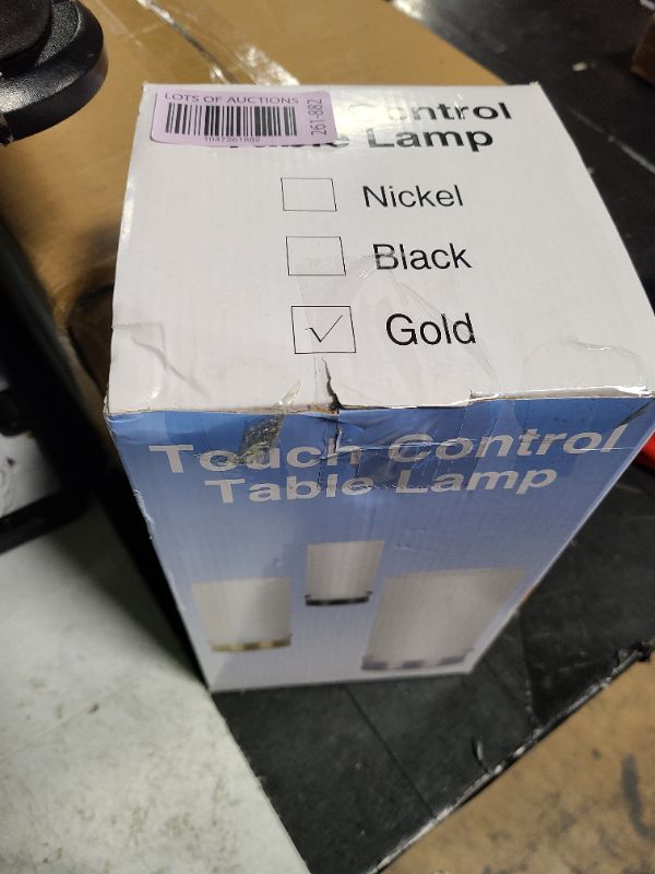 Photo 1 of Kukobo Bedside Table Lamp for Bedroom, 3 Way Dimmable Touch Control Table Lamps for Nightstand, Modern Desk Lamp with Glass Lamp Shape, 2700K 6W Bulb Included(Nickel).