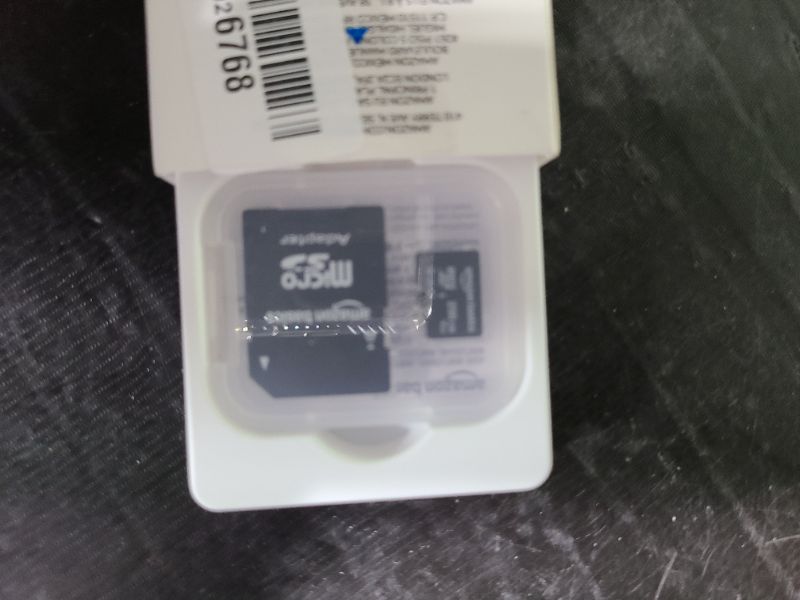 Photo 1 of Amazon Basics Micro SDXC Memory Card with Full Size Adapter, A2, U3, Read Speed up to 100 MB/s, 256 GB, Black