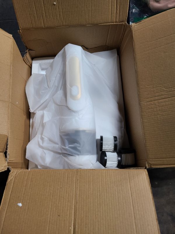Photo 1 of Bed Vacuum Cleaner, Mattress Vacuum Cleaner with UV-C Light 14Kpa HEPA Filter, Handheld Vacuum Cordless Bed Cleaner for Bed Sofa Pillows Cribs Couch, White
