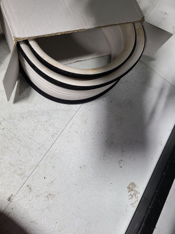 Photo 1 of Mizvsitrd Door Draft Stopper: Double-Sided Lightweight PVC Under Door Draft Stoppers - 39" Free-Cutting Under Door Gap Filler Bottom for Door Soundproofing, Noise Blocker (White)