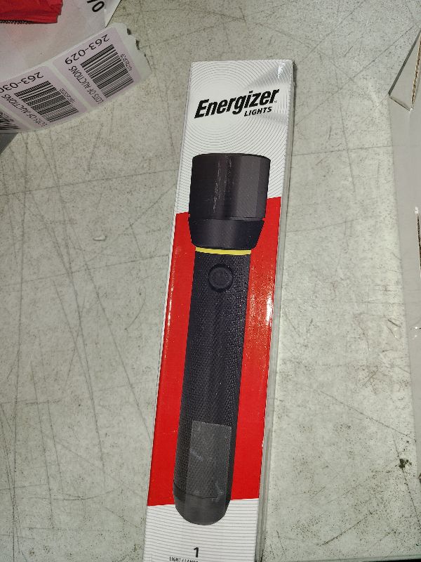 Photo 1 of ENERGIZER LED Flashlight Vision PRO, Ultra Bright 1000+ Lumens, IPX4 Water Resistant, Aircraft-Grade Aluminum LED Light, Rugged Metal Flash Light for Outdoors, Emergency Power Outage, Black