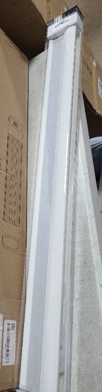 Photo 1 of Window Blinds Cordless Cellular Shades Blackout Fabric Blinds Honeycomb Shades Grey-White, 35x64 inch
