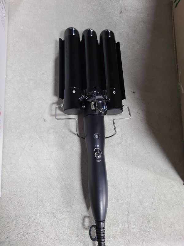 Photo 1 of 3 Barrel Curling Iron Jumbo 1.25 inch (32mm) Hair Curling Wand Crimper Instant Heating Adjustable Hair Curler with 2 Temperature Control