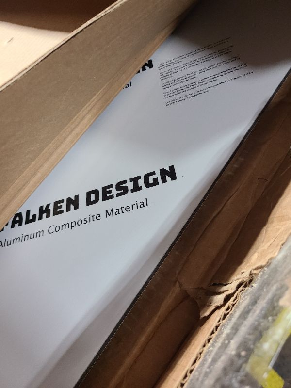 Photo 1 of Falken Design Aluminium Composite Panel Brushed Silver 24 in. x 48 in. x 1/4 in.