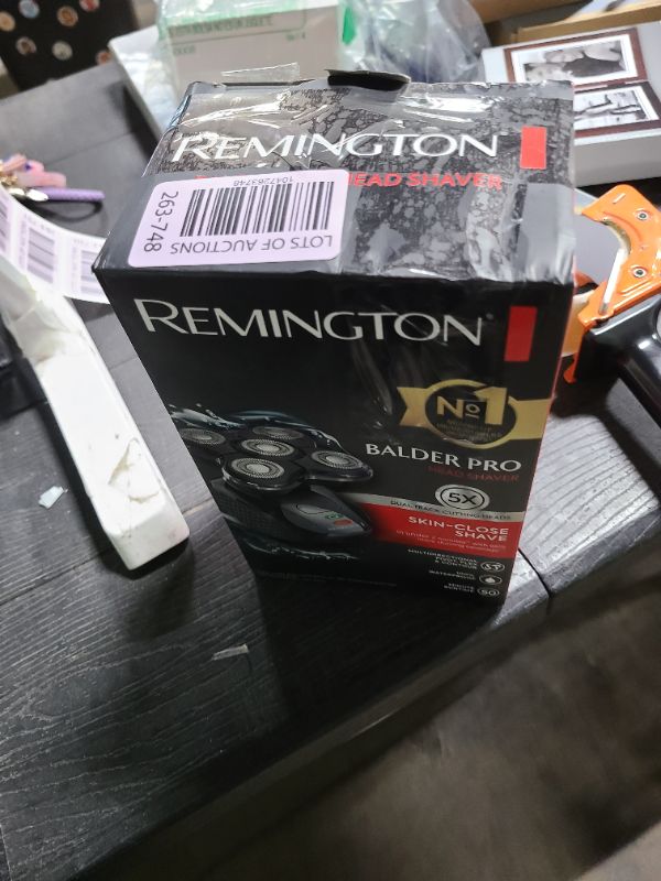 Photo 1 of Remington Balder Pro Electric Razor for Head XR7000A - Premier Wet/Dry Bald Head Shaver, Flex Blades for a Close Shave, Cordless Rechargeable, Effortless Head Shaving with Precision Dual Track Heads