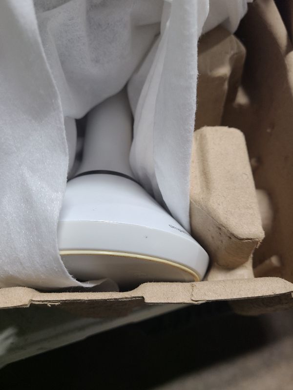 Photo 1 of simplehuman Sensor Mirror, Lighted Makeup Mirror with Magnification (5X), 8" Round Magnifying Vanity Mirror with Lights, Cordless, White Stainless Steel