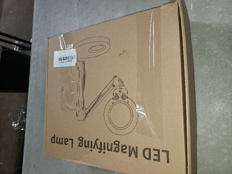 Photo 1 of KIRKAS 10X Magnifying Glass with Light and Stand, Any Color Modes & Stepless Brightness LED Magnifying Lamp with Clamp, 2-in-1 Magnifier Glass Lens Desk Lamp for Crafts Hobby Reading Close Work