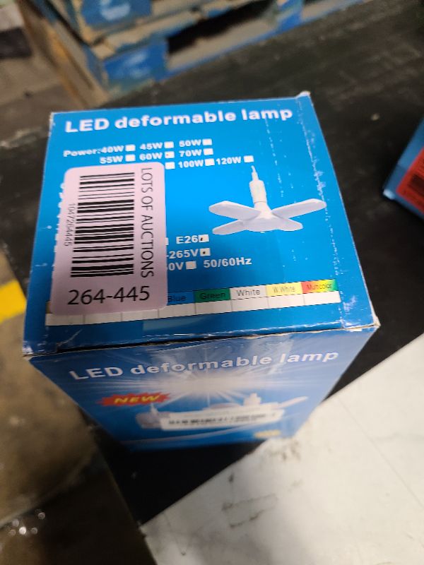 Photo 1 of LED Garage Light,500 Watt Equivalent 6500K,Cool Daylight White LED Area Light,E26/E27 Medium Base,for Outdoor Factory Warehouse Barn Backyard and More,Super Bright