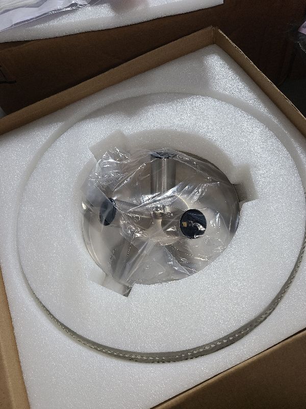 Photo 1 of Lamomo Semi Flush Mount Ceiling Light,Upgraded Larger Silver Hallway Light Fixture,3-Bulb Globe Glass Close to Ceiling Scone, Indoor Hanging Light for Bedroom Kitchen Porch Hallway,Bulbs Not Included