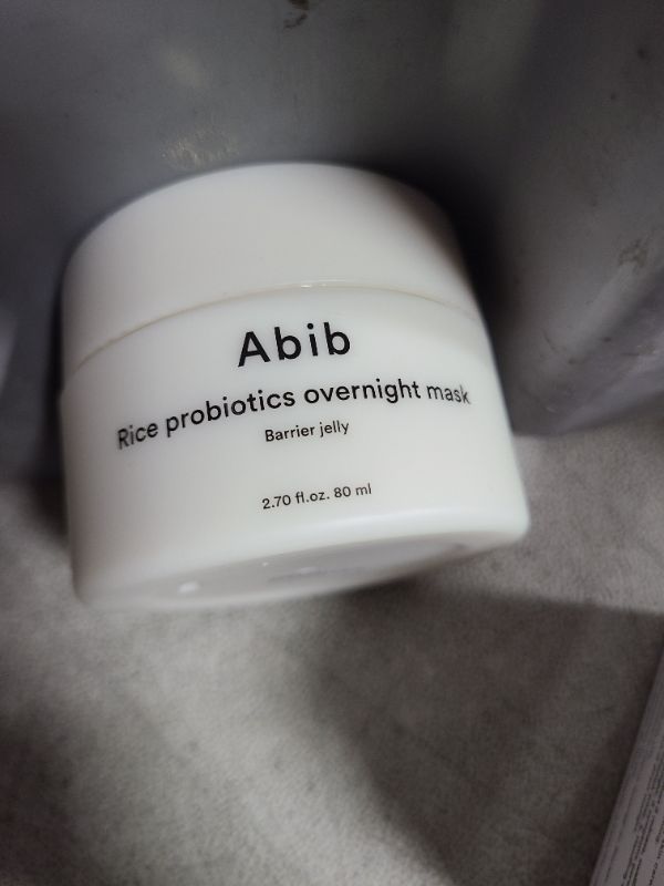 Photo 1 of Abib Rice Probiotics Overnight Mask Barrier Jelly 2.7 fl oz I Moisturizer for Slugging Intensive Hydrating Nourishing Face Sleep Sleeping Mask for Korean Skin Care jelly eye cream clay mask glass skin
