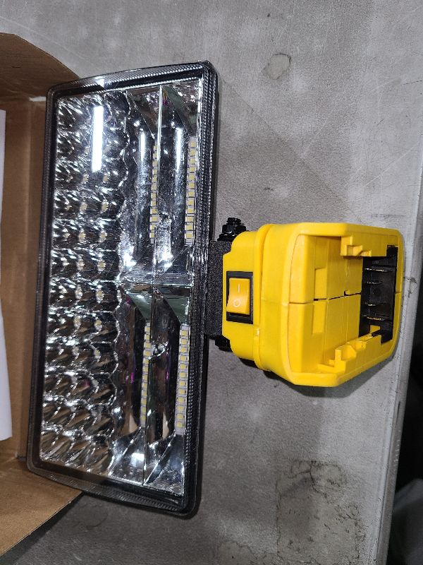 Photo 1 of Cordless LED Work Light for Dewalt 20V Battery?90W 5400LM Wide Beam Flood Light with Two USB Charging Port Flashlight for Emergency,Workshop,Garage.(No Battery)