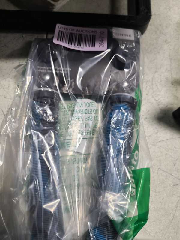 Photo 1 of 25NINE Ronin Grip Without Flange - Flangeless BMX Bike and Scooter Handlebar Grips with End Plugs - Blue/Black