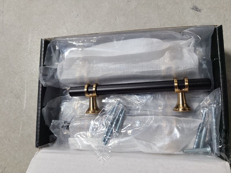 Photo 1 of Asidrama 10 Pack 3.75 Inch(96mm) Champagne Bronze and Matte Black Kitchen Cabinet Handles, Cabinet Pulls Kitchen Cabinet Hardware Cupboard Handles Drawer Pulls