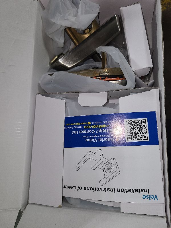 Photo 1 of Veise Smart Locks with 2 Lever Handle Set, App Control, Keyless Entry Deadbolt for Front Door, Electronic Digital Touchscreen Keypad, Auto Lock, Waterproof, Easy Installation, Satin Nickel