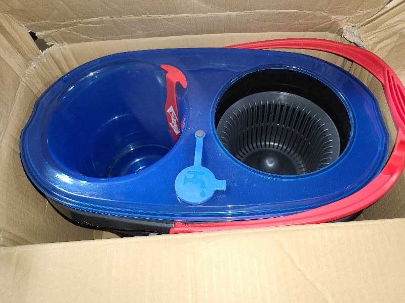 Photo 1 of O-Cedar RinseClean Spin Mop & Bucket System | Clean with Clean Water | Removes 99% of Bacteria